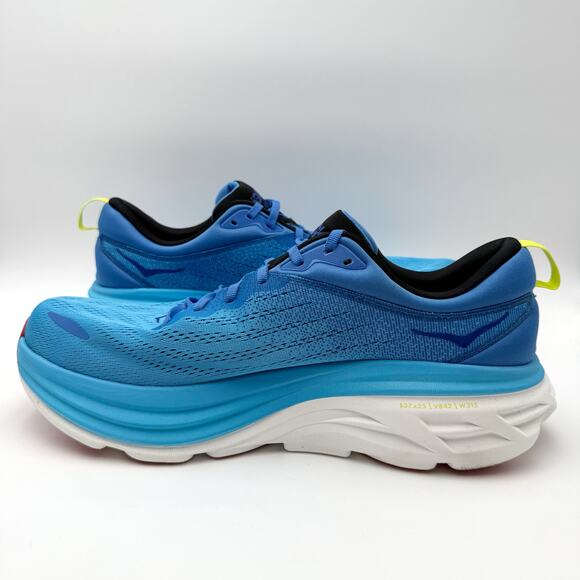 Hoka Mens Bondi 8 Running Sneakers US 12 D Blue Athletic EUC main image 9